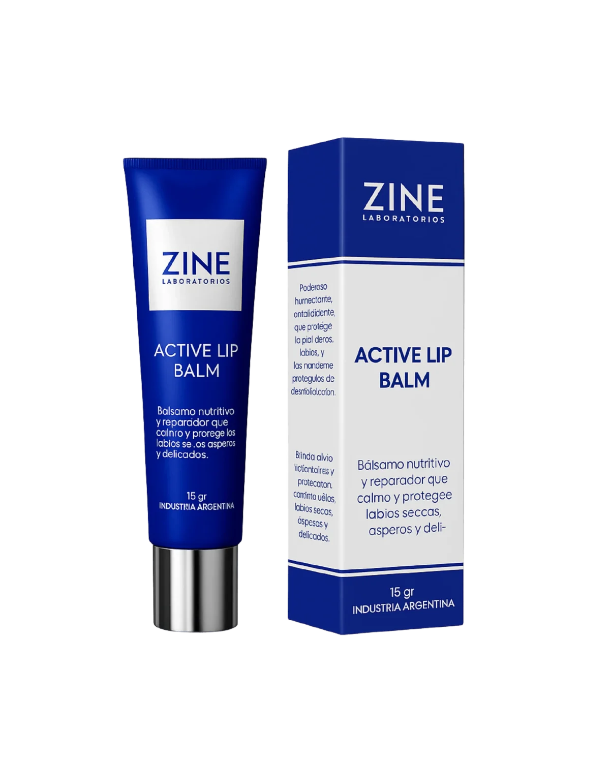 Zine Bálsamo Reparador De Labios Active Lip Balm 15gr - Imagen 1