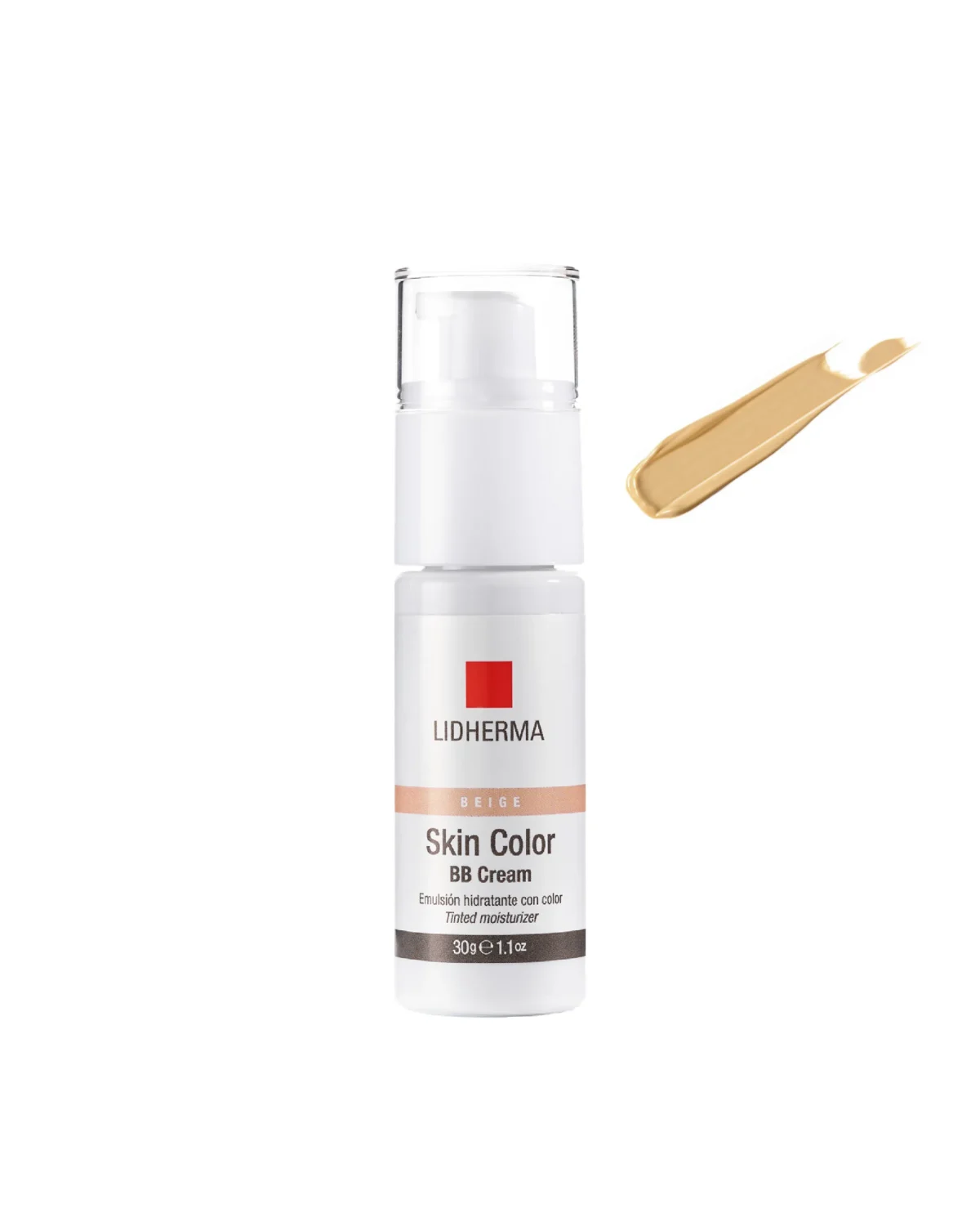 BB Cream Beige Skin Color Lidherma 30gr - Imagen 1