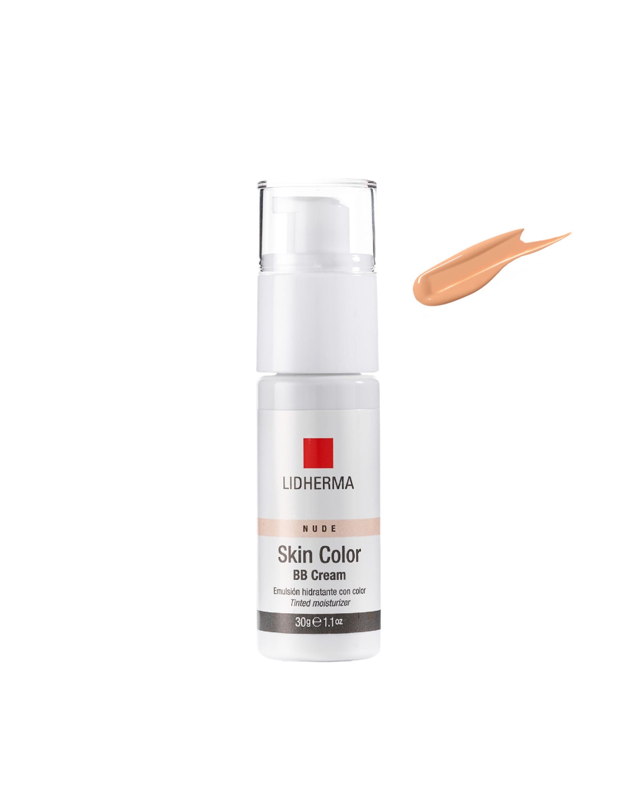 lula dermocosmetica-lidherma-bb cream emulsion con color nude 30gr BB Cream Nude Skin Color Lidherma 30gr - Imagen 1
